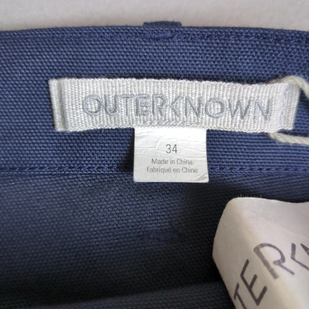 Outerknown Montana Pants Mens 34x29 Navy Blue Outdoor Utility Relaxed Fit NWT